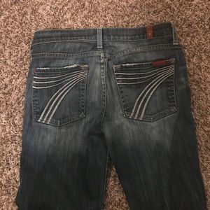Size 27. 7s for all mankind dojo jeans